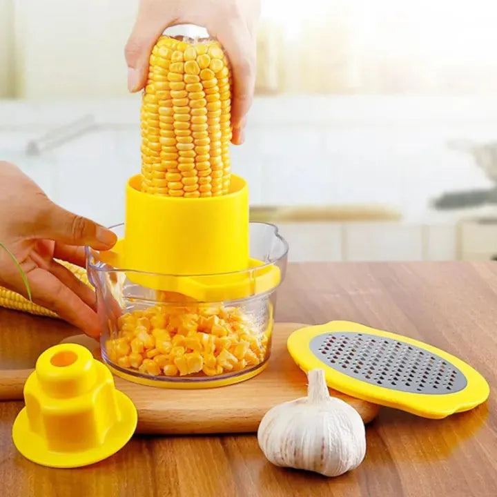 Multifunctional 2 in 1 Stainless Steel household corn kernels peeler puller tools, High quality durable multifunctional Small Kitchen Gadget Set Vegetable Chopper/grater corn peeler